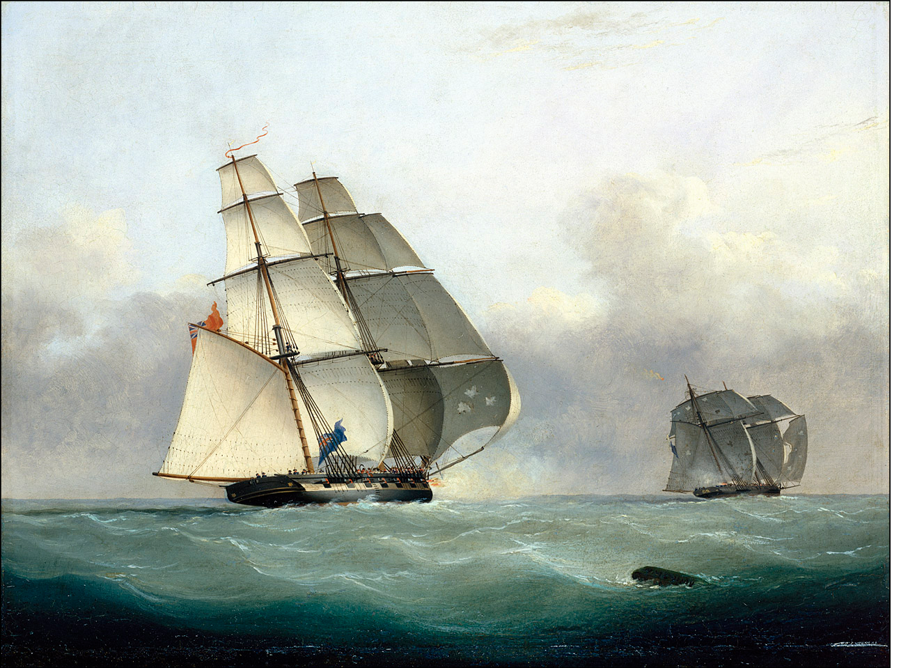 The Capture of the slaver Gabriel by HMS Acorn, 6 July 1841
